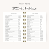 Summer Meadows 2025-2026 Academic Planner