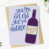 You're Vintage Birthday Card