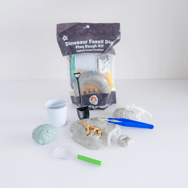 Dino-Fossil Dig (Cookies 'N Cream) Sensory Play Dough Kit
