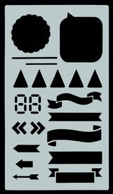 Essentials Dotted Journal Stencil Set