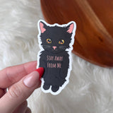 Stay Away From Me Anime Cat Sticker