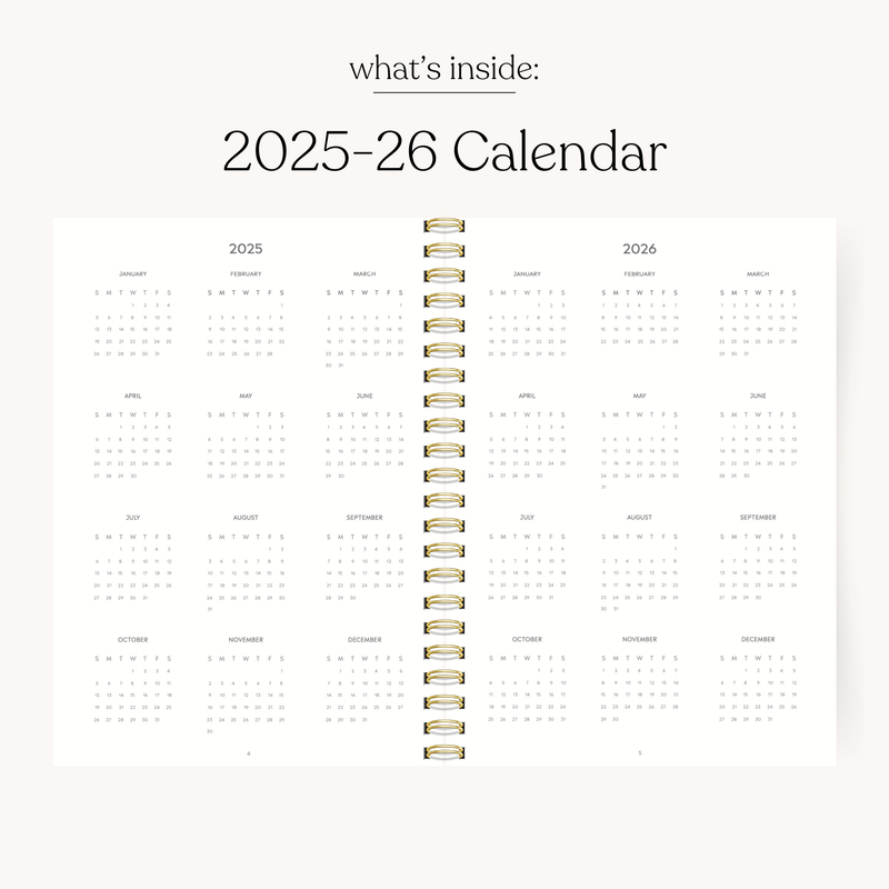 Summer Meadows 2025-2026 Academic Planner