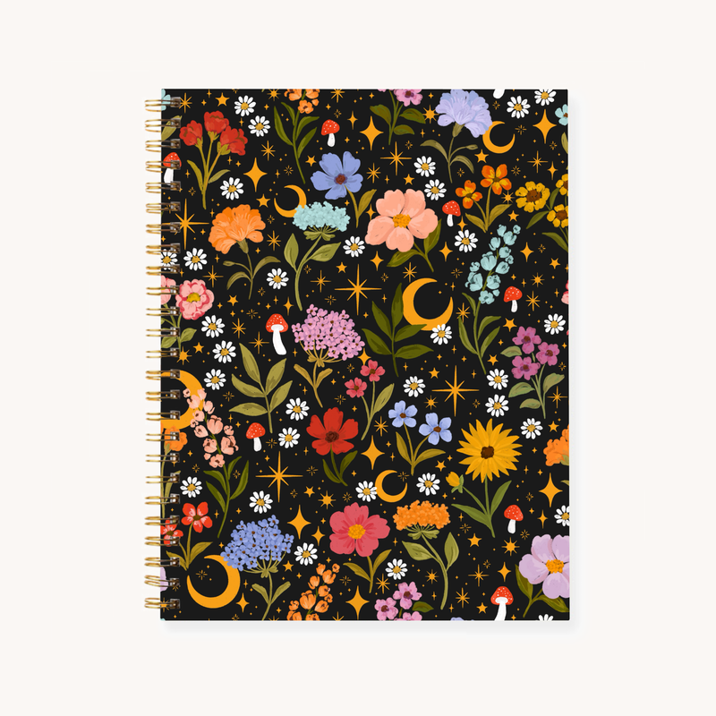 Celestial Garden Spiral Notebook