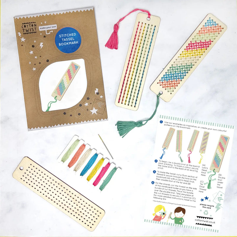 Stitched Tassel Bookmark Kit