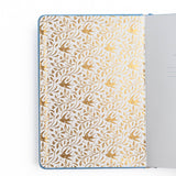 Songbird In Blue Dot Grid Notebook