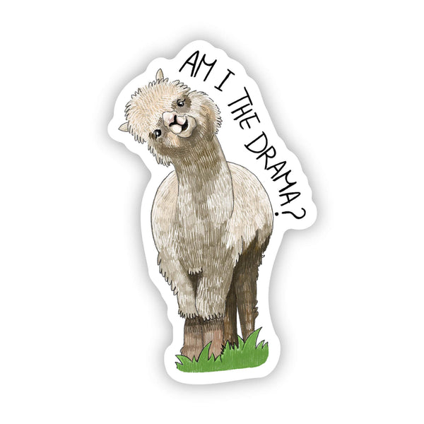 "Am I the drama" Llama sticker