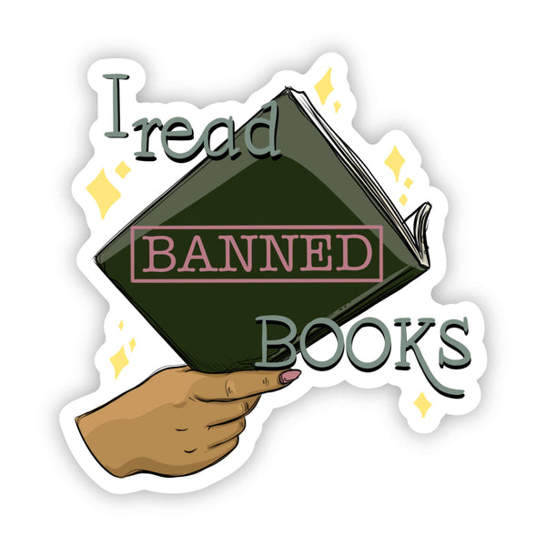 "I Read Banned Books" Sticker