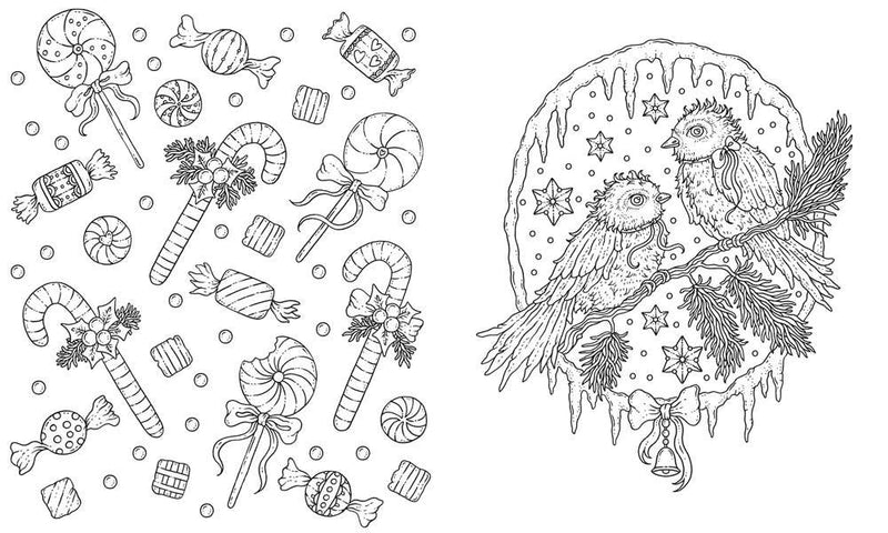 Merry Christmas Coloring Book, Hanna Karlzon