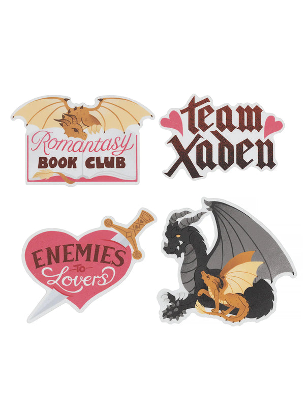 Fourth Wing Set of 4 Stickers