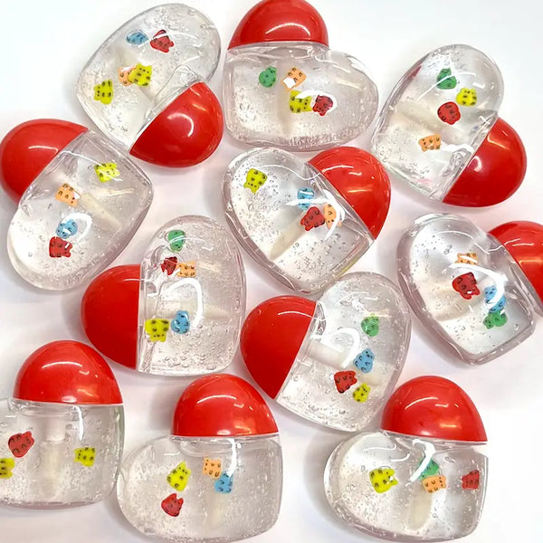 Gummy Candy Heart-Shaped Pocket Lip Gloss
