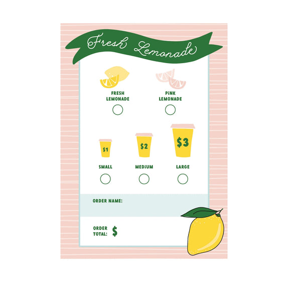 Lemonade Stand Notepad