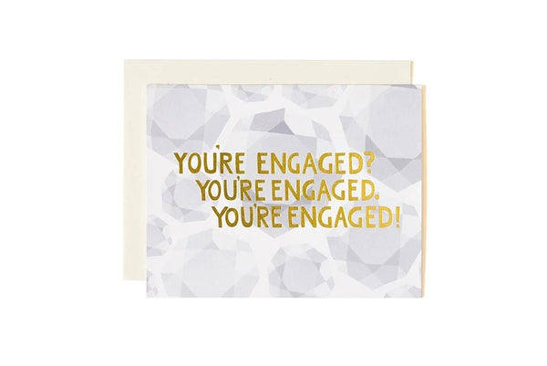 You’re engaged? You’re engaged. You’re engaged!