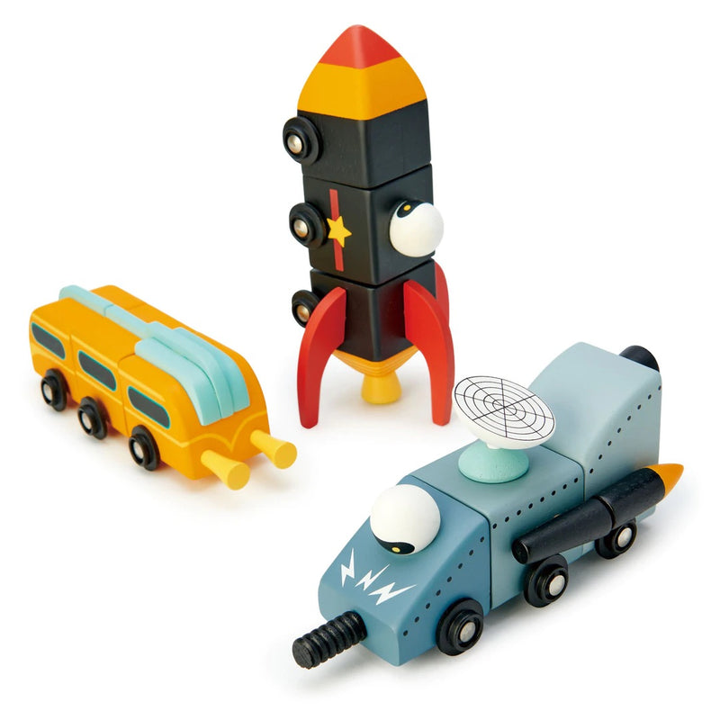 Space Race Wooden Play Set