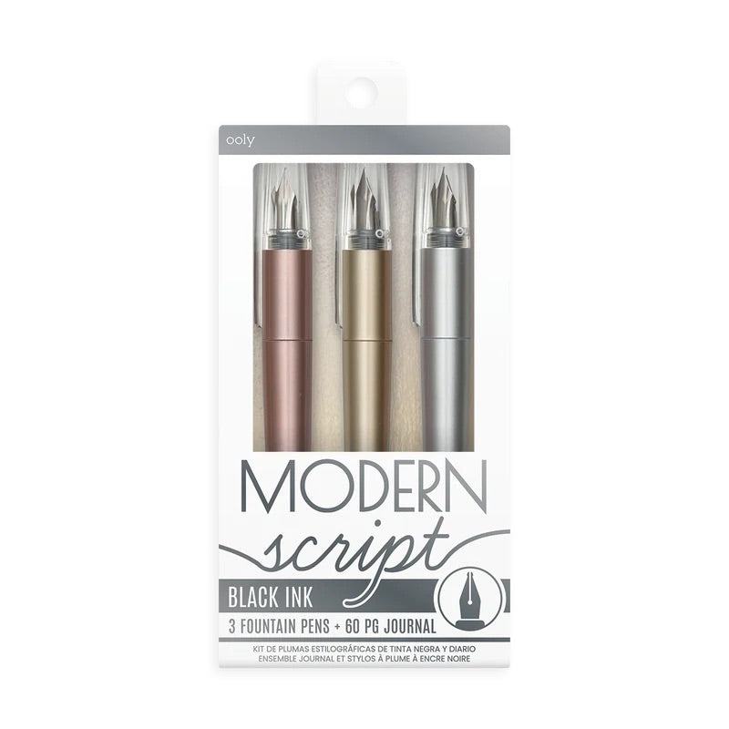 Modern Script Fountain Pen & Journal Set
