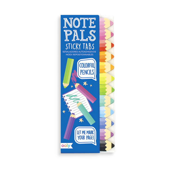 Note Pals Sticky Tabs: Colorful Pencils