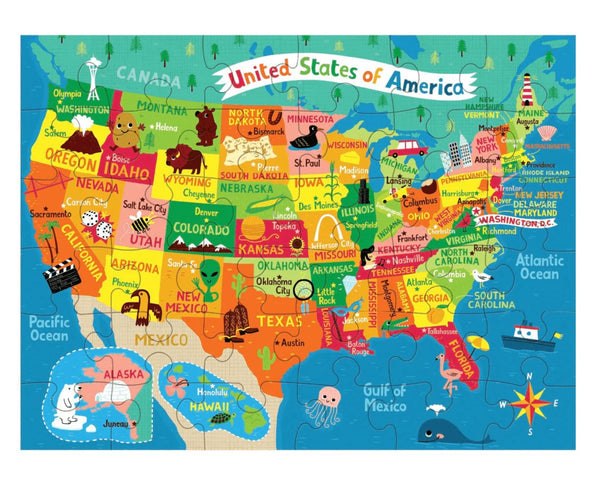 Map of U.S.A. Puzzle To Go
