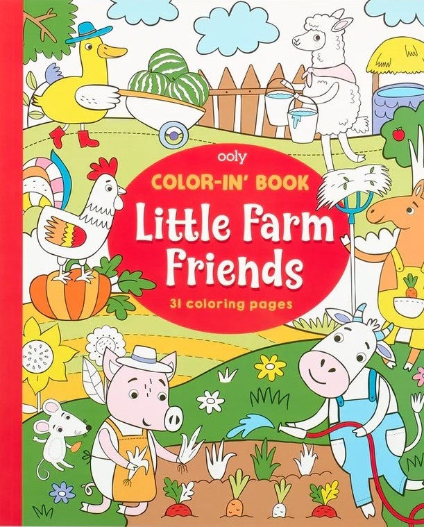 Color-In Book: Little Farm Friends