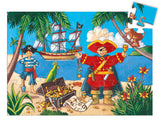 Silhouette Pirate & Treasure Puzzle, 36 piece