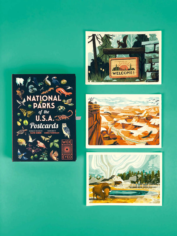 National Parks of the U.S.A. Postcards