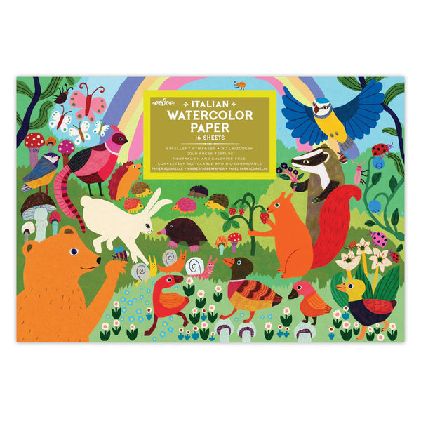 Woodland Rainbow Watercolor Paper Pad
